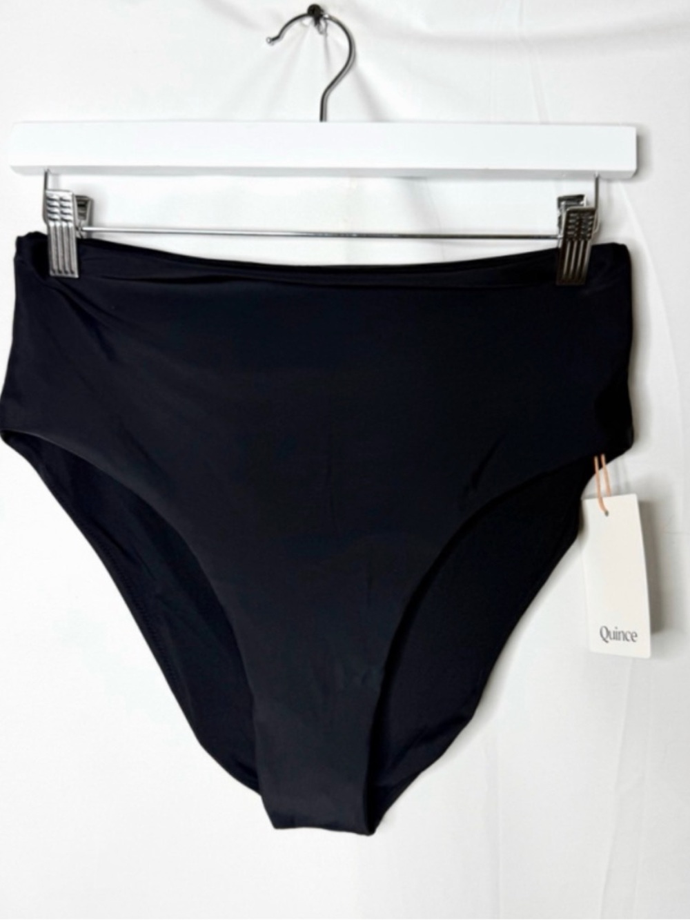 Women's Quince Black Bikini Bottoms NEW with tags Size Large